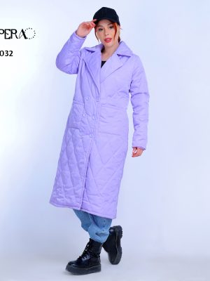 Quilted coat with two pockets